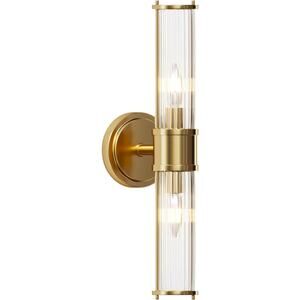 Gold Wall Sconce Light Fixture for Bathroom Bedroom(Without Bulb)